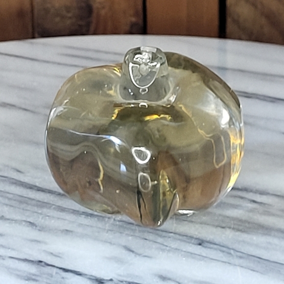 Elegant Glass Pumpkin Sculpture - Picture 9 of 14